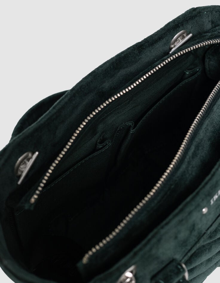 Tas 1440 groen fluweel Maat Klein Vrouw-7 Tas 1440 groen fluweel Maat Klein Vrouw-7