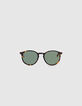 Lunettes solaires mixtes à écailles branches abricot-2