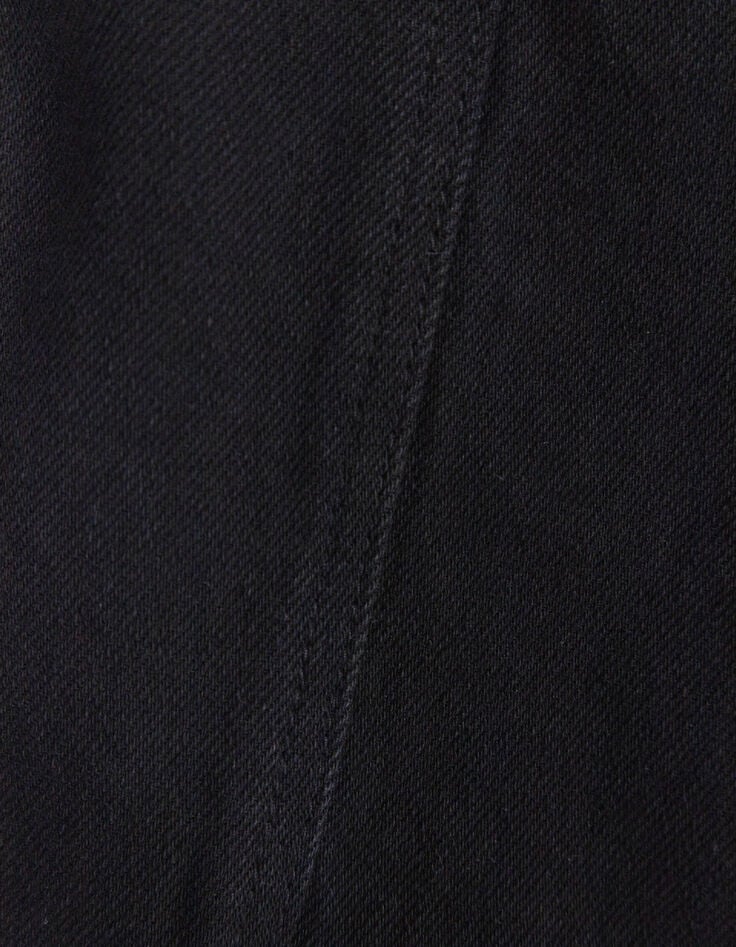 Zwarte wijde jeans voor jongens-7