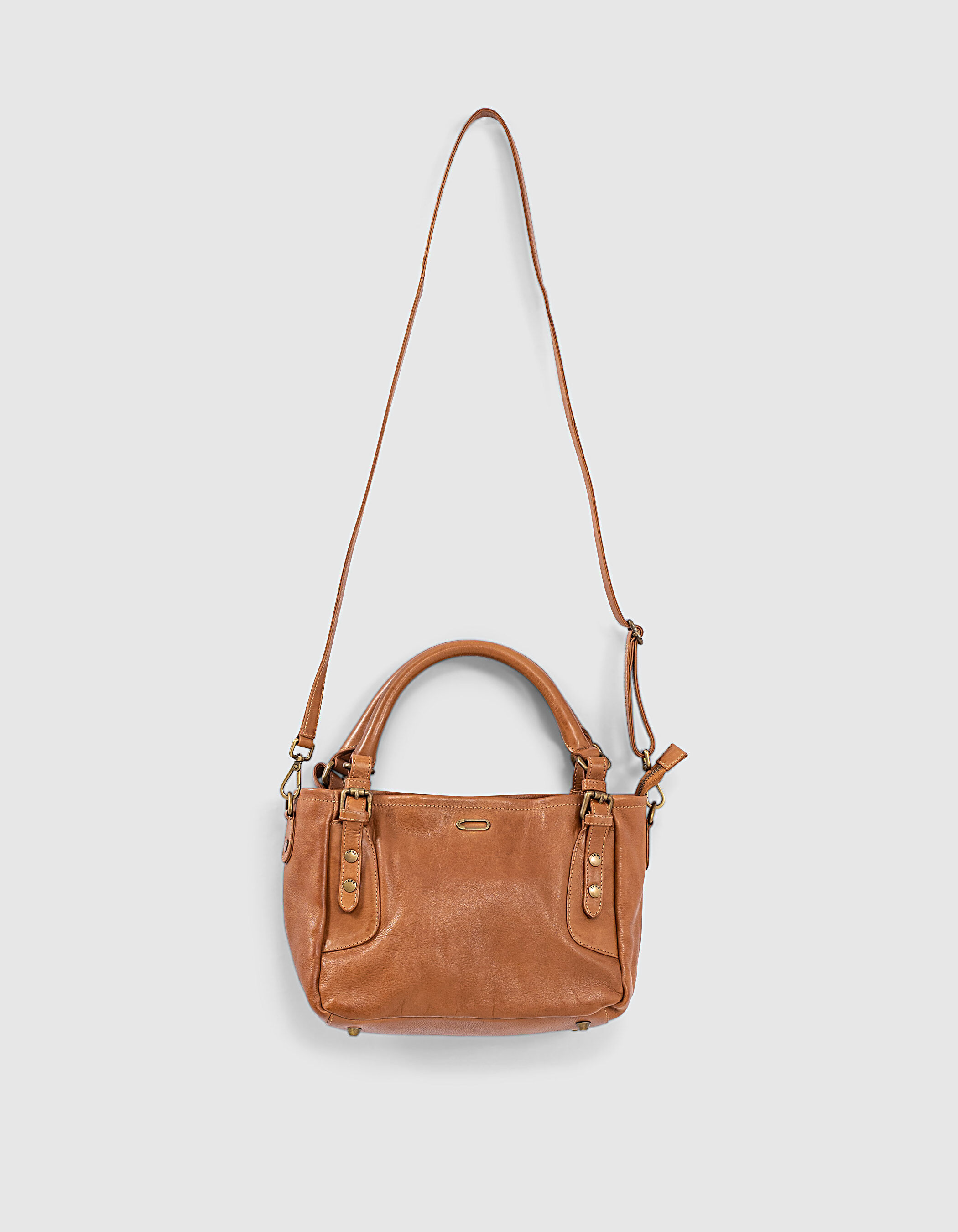 Camel leren shopper The Mini Artist IKKS