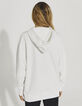 Sweat long oversize molleton blanc cassé visuel tag femme-2
