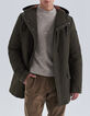 Parka kaki multipoches intérieur matelassé Homme-2