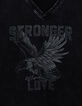 Graues T-Shirt, Rundhals, Rock, Adler-6