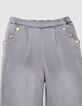 Grijze wideleg jeans drukknopen zakken meisjes-2
