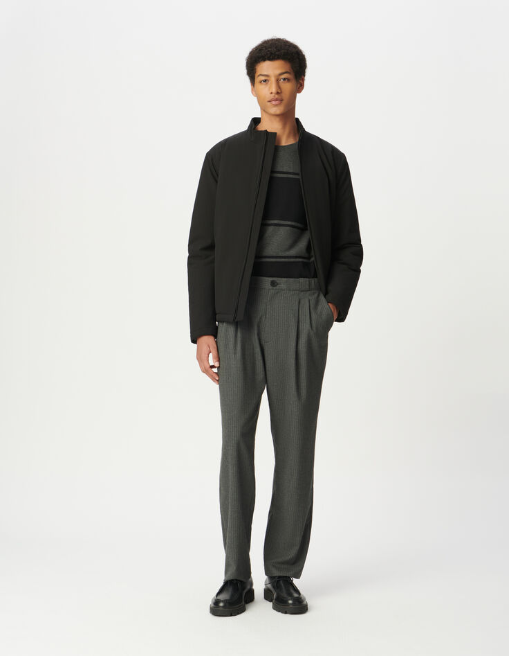 Sous-doudoune noire col montant Homme-6 Sous-doudoune noire col montant Homme-6