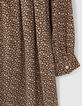 Robe camel imprim&eacute; petites fleurs fille-5