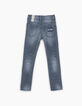 Vaquero skinny blue grey con parches niño -5
