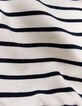 Camiseta marinera algodón rayas azul marino niña-6