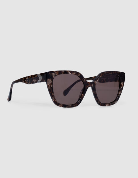 Dunkelbraune Sonnenbrille Carla dunkelbraune Gläser - IKKS