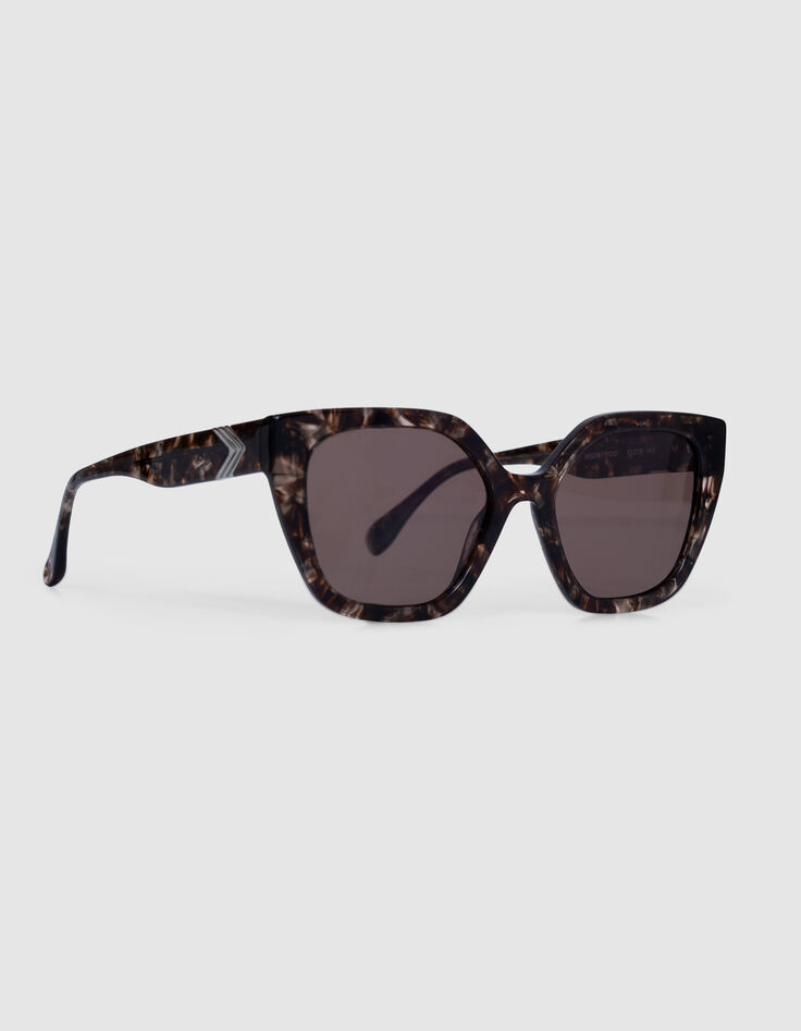 Dunkelbraune Sonnenbrille Carla dunkelbraune Gläser-1