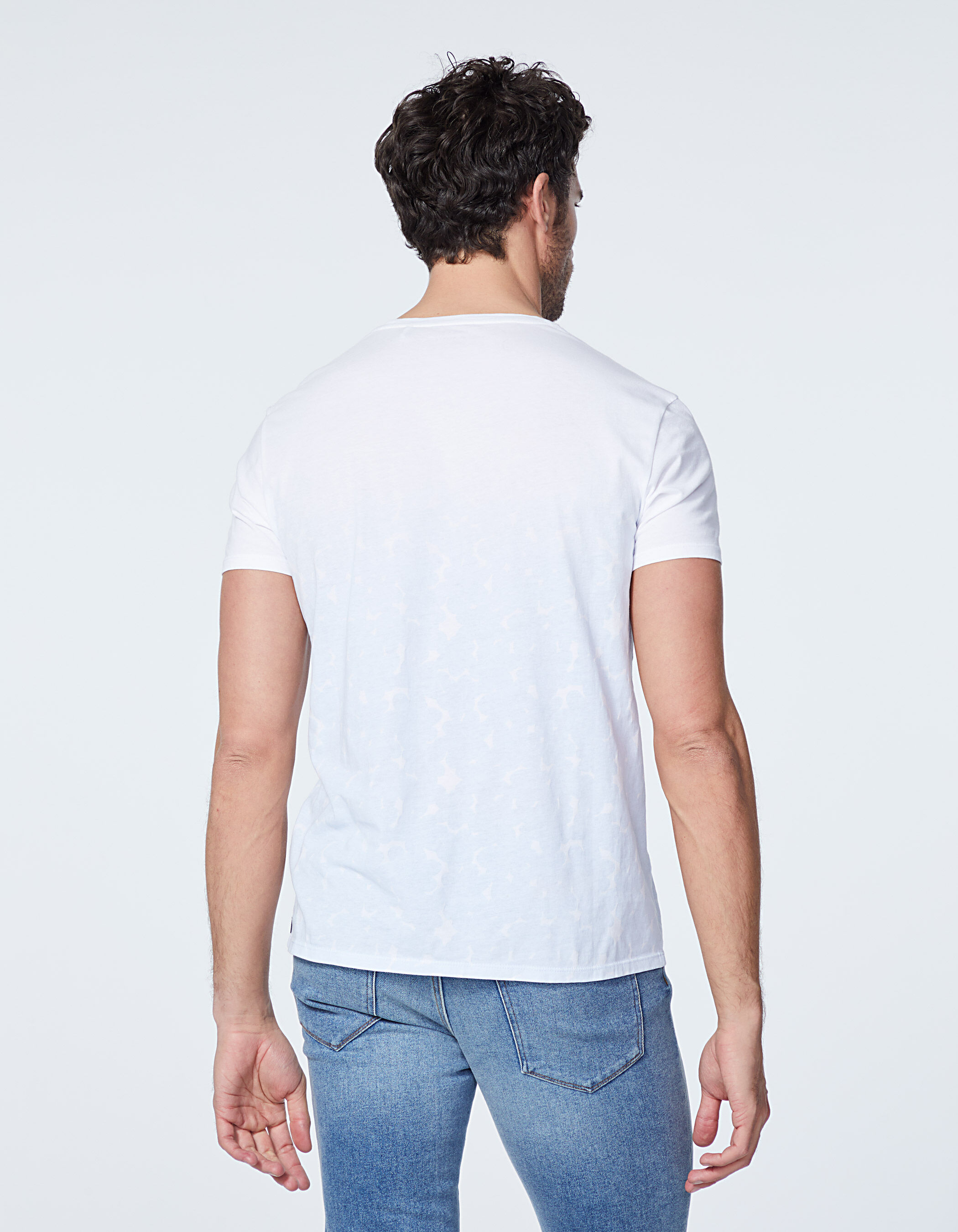 Tee shirt homme motif sale fleur