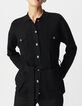Saharienne noire tricot 4 poches Femme-4