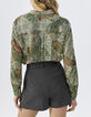 Chemise fluide écrue imprimé cachemire Femme-2