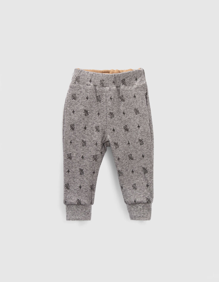 Omkeerbare jogging camel en rockprint babyjongens-7