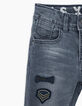 Vaquero skinny blue grey con parches niño -4