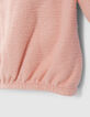 Cardigan rose molleton fa&ccedil;on gaze b&eacute;b&eacute; fille-5