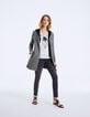 Manteau mi-long en tweed à capuche amovible femme-6