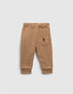 Omkeerbare jogging camel en rockprint babyjongens-4
