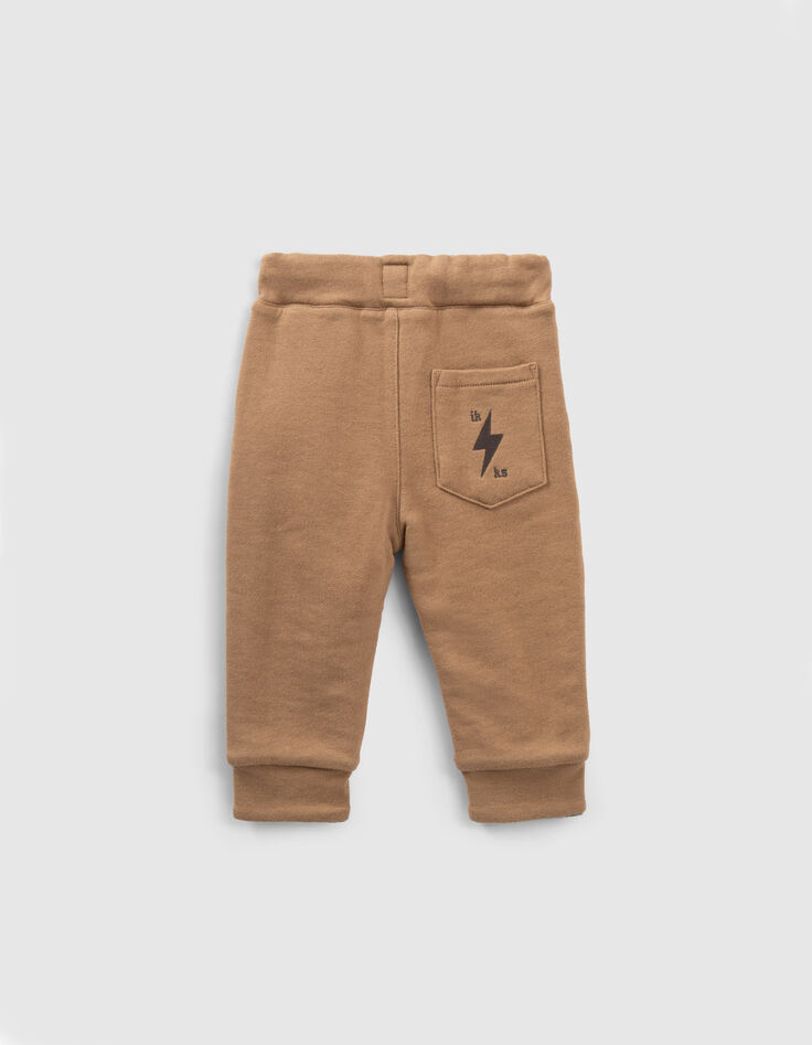 Omkeerbare jogging camel en rockprint babyjongens-4