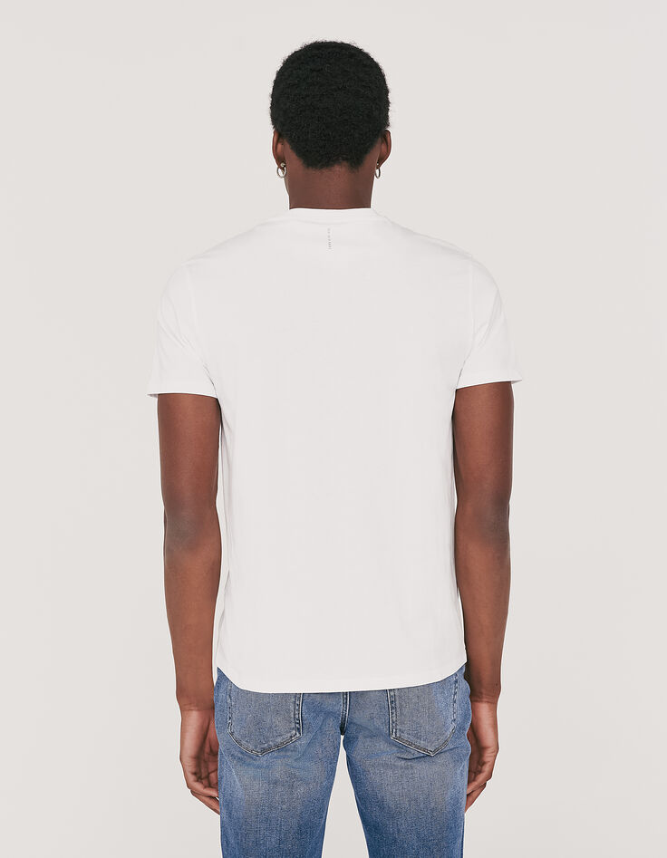 Tee-shirt blanc KEITH HARING x IKKS à skate Homme-2