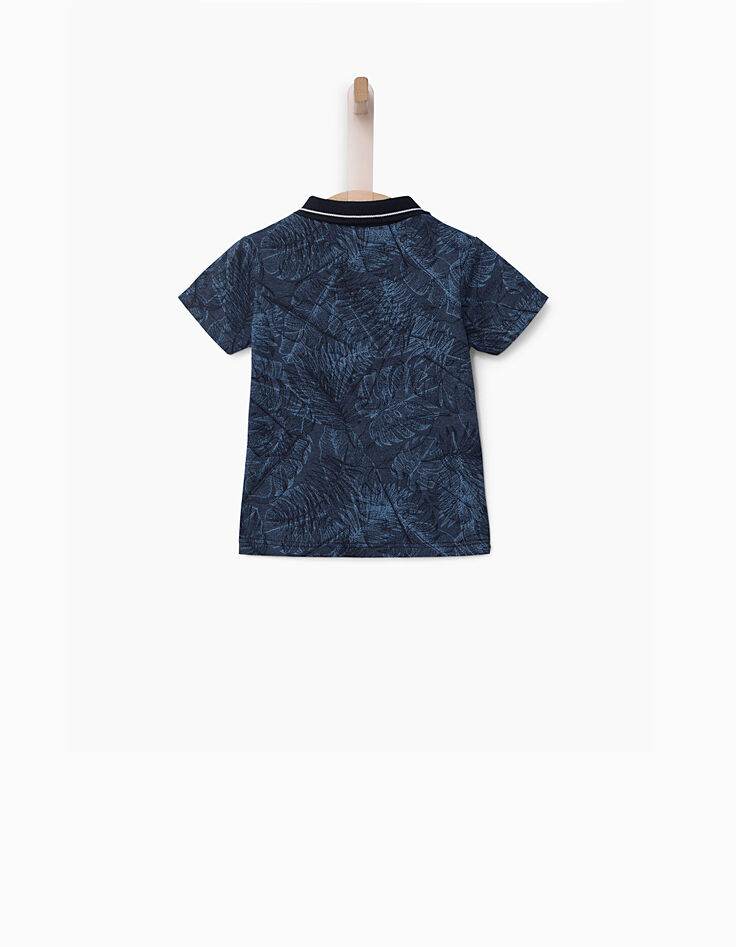 Polo bleu bébé garçon -3