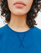 Damenshirtkleid aus Jersey mit blau-rosa Tie-Dye-Optik-4