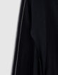 Zwart vest met kap sierdetails dames-3