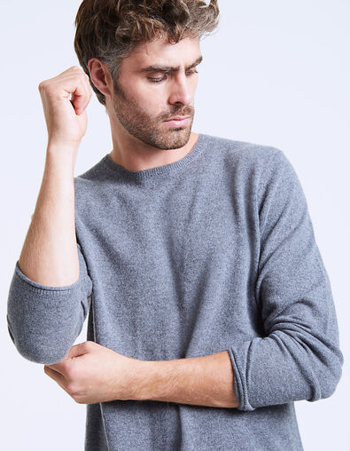 Pull gris 100% cachemire Homme - IKKS