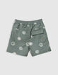 Kaki zwemshort maxi motieven jongens-3