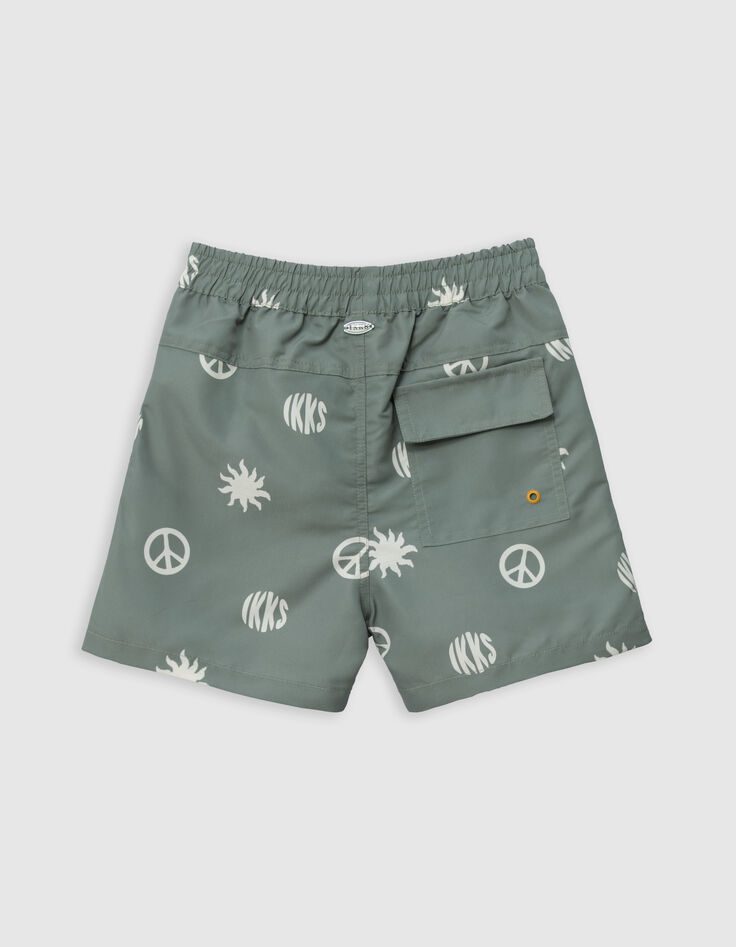 Kaki zwemshort maxi motieven jongens-3