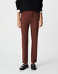 Braune taillierte Damenhose-2