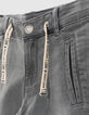 Boys’ grey bleach knitlook Bermudas-3