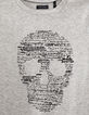 Boys’ grey T-shirt with skull-writing-2