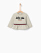 Sudadera gris bebé niña-1