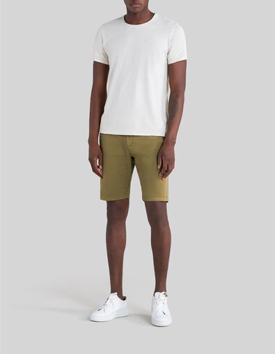 Bermuda chino TAPERED kaki Homme - IKKS