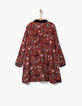 Robe trapèze col chemise imprimé exclusif fille-3
