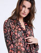 Blouse lavallière en voile imprimé floral femme-4