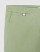 Men's green slim-fit chino pants-5