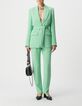 Gr&uuml;ne Anzughose aus recyceltem Polyester f&uuml;r Damen-1