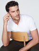 Polo blanc Interlock avec bord-côte au col Homme-1