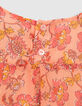Vloeiende oranje blouse print meisjes-6