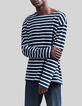 Men’s long-sleeve sailor-stripe T-shirt-2