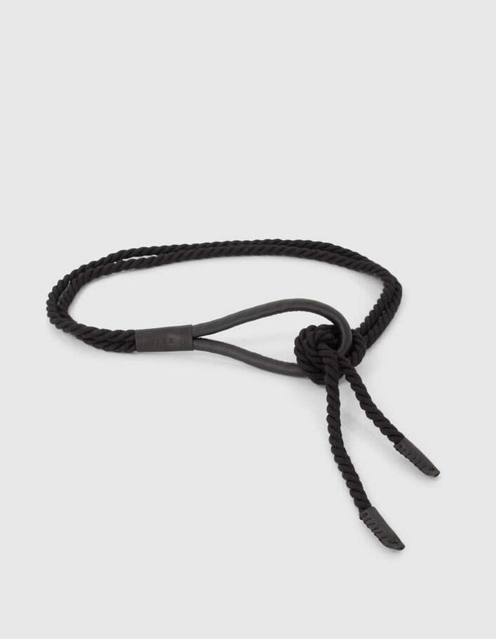 Abrazadera Alienación delicado Cinturón cuerda negro hebilla cuero mujer