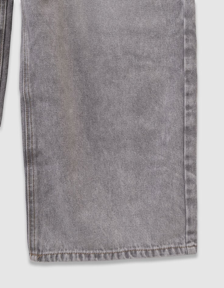 Boys’ faded grey super baggy jeans-5