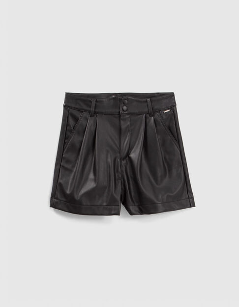 Zwarte short rockstijl meisjes - IKKS
