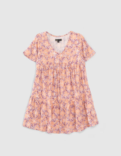 Vestido parma flores psicodélicas niña - IKKS