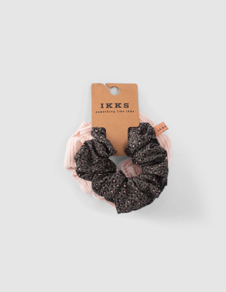 Rosa M&auml;dchenhaarb&auml;nder mit Leopardentupfen-5
