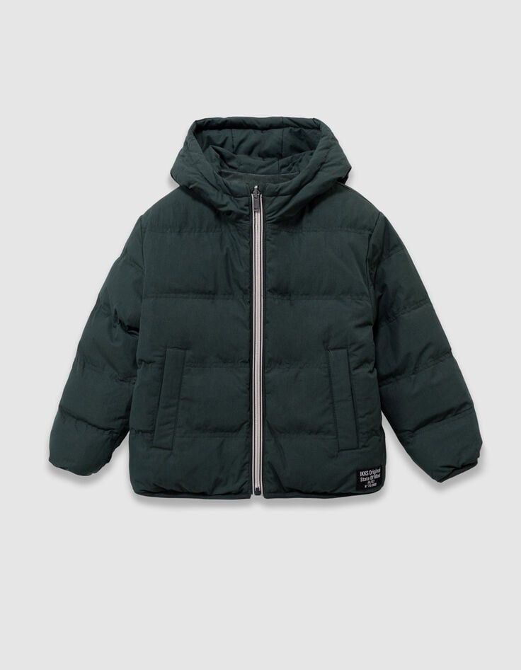 Grüne Jungen-Wendesteppjacke Steppvelours-4 Grüne Jungen-Wendesteppjacke Steppvelours-4