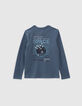 Boys&rsquo; storm organic cotton T-shirt with image on back-5