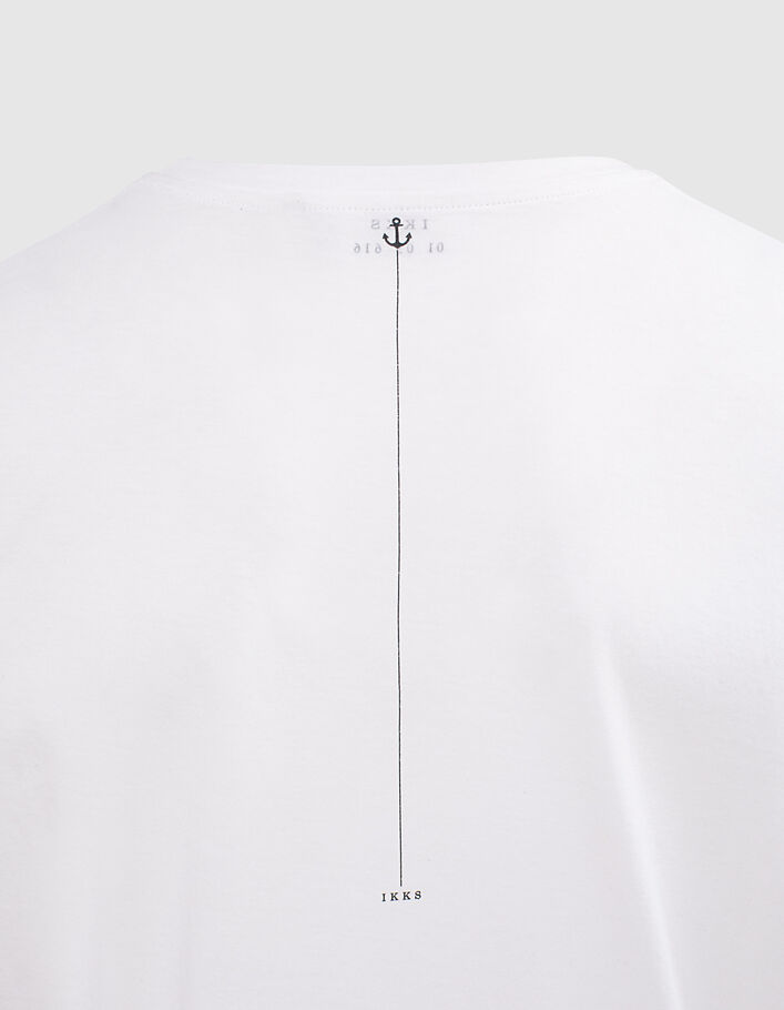 Camiseta blanco roto orgánico Pensador marinera Hombre - IKKS